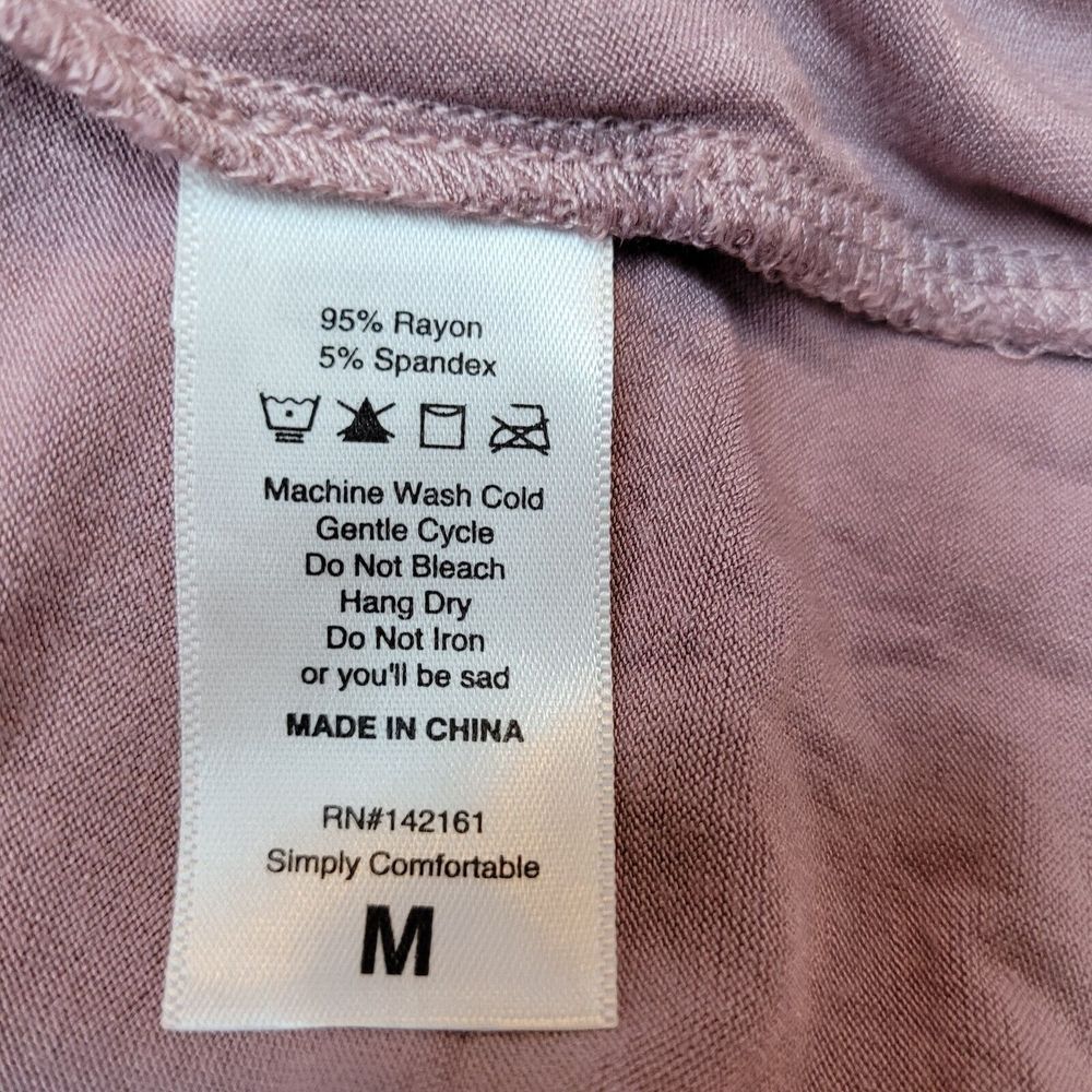 LuLaRoe Simply Comfortable, Pink Tunic‎ Top 3/4 Sleeve, Size M - Picture 5 of 6